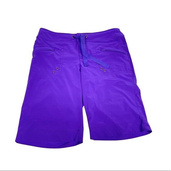 Athleta Breeze Bermuda Hiking Purple Shorts Size 4 - Picture 1 of 9